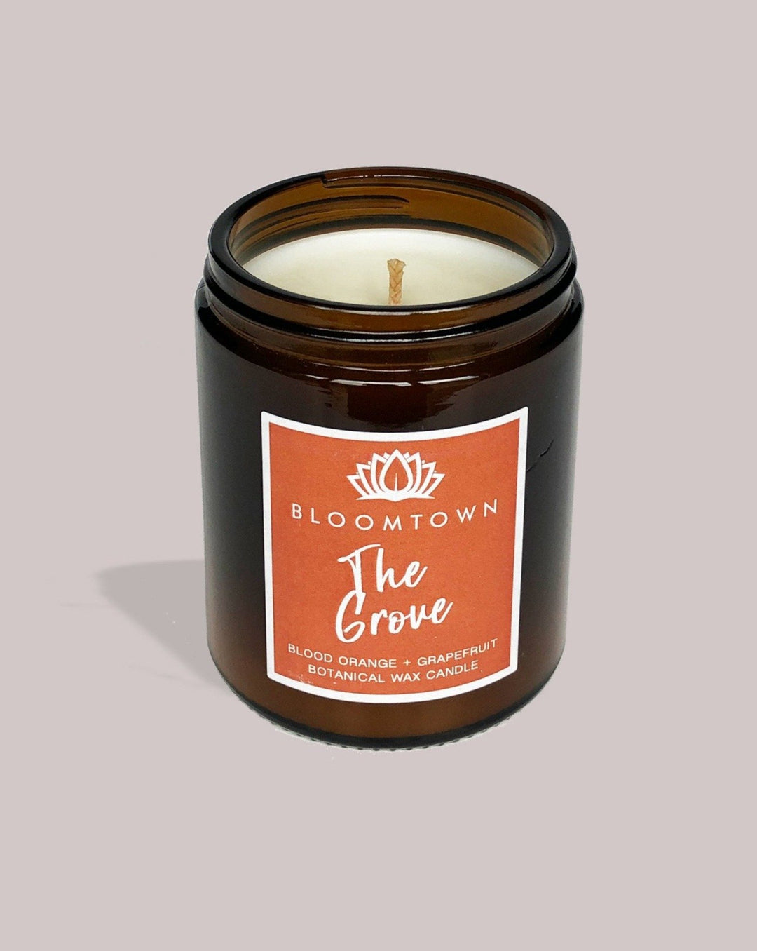 BLOOMTOWN CANDLE Botanical Wax Candle - The Grove Natural Wax Candle | Blood Orange + Pink Grapefruit | 3133