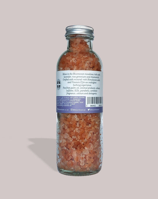 BLOOMTOWN PINK HIMALAYAN SALT SOAK Himalayan Salt Soak - The Meadow Himalayan Salt Soak |  Lavendar + Rose Geranium | 3133