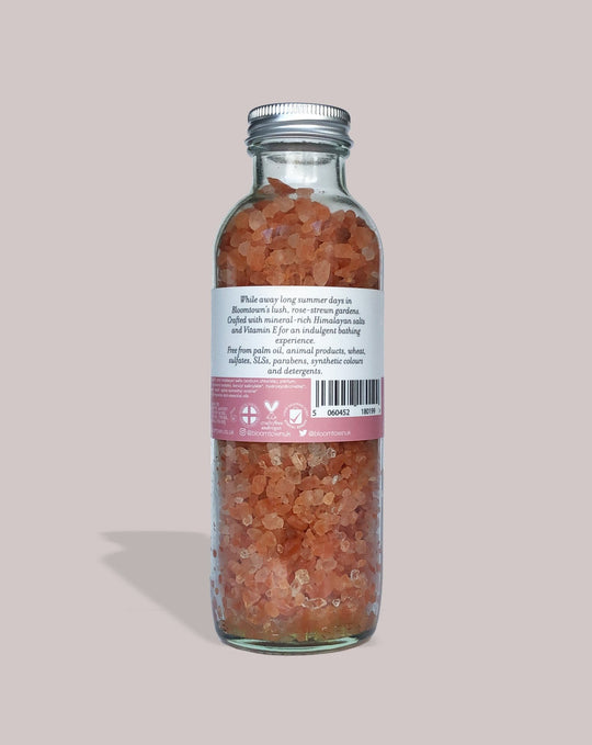 BLOOMTOWN PINK HIMALAYAN SALT SOAK Himalayan Salt Soak - The Rose Garden Himalayan Salt Soak | Musk Rose and White Floral | 3133