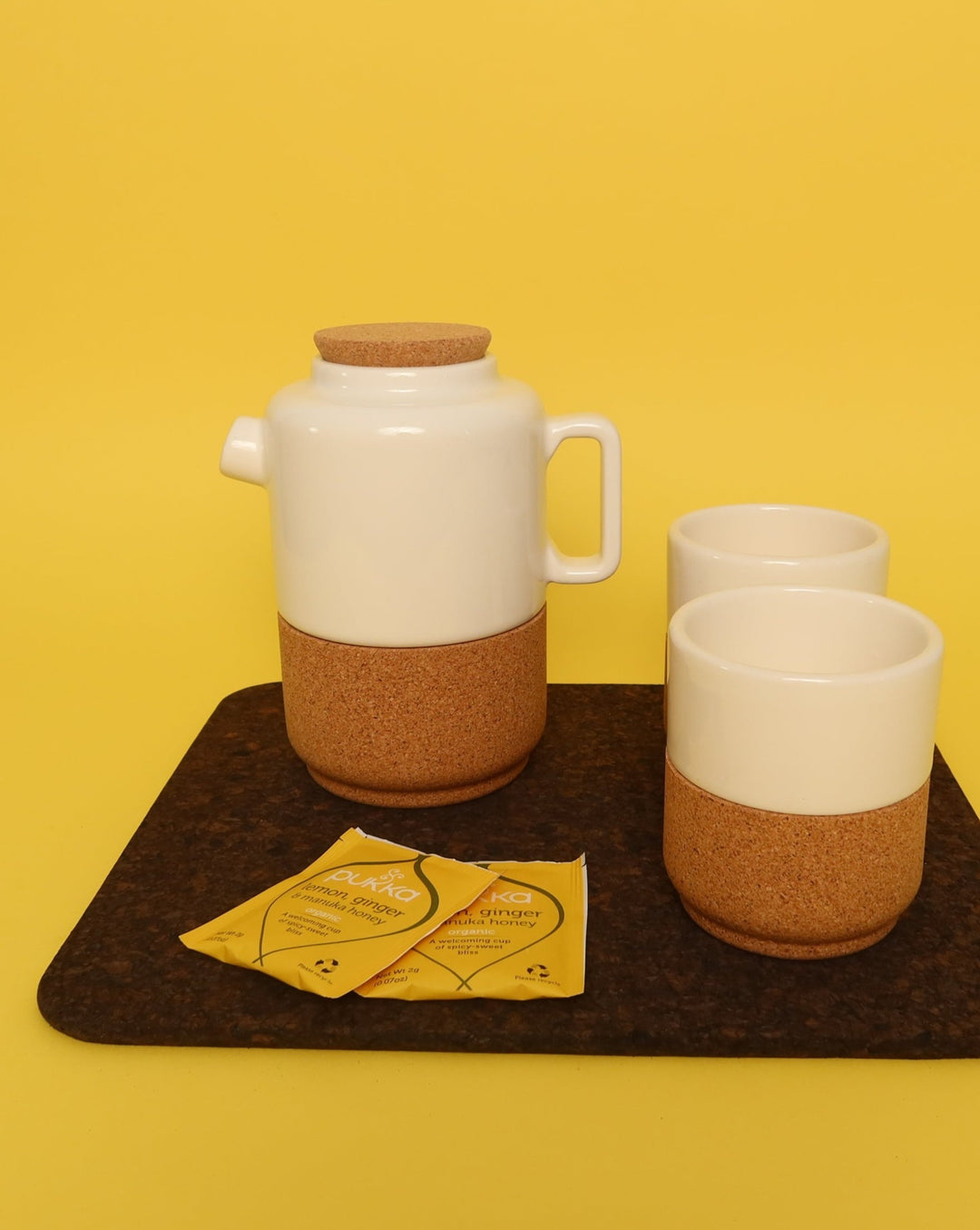 LIGA Tea Makers Tea For Two Gift Set- Cream