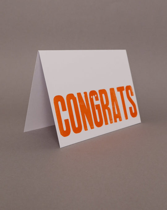 NICE & GRAPHIC Greeting Card Organizers Congrats Card - Orange