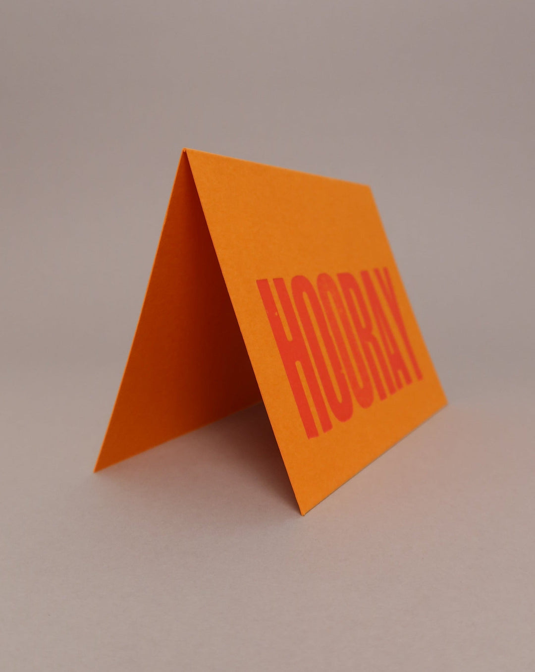 NICE & GRAPHIC Hooray Card - Classic Colour Orange