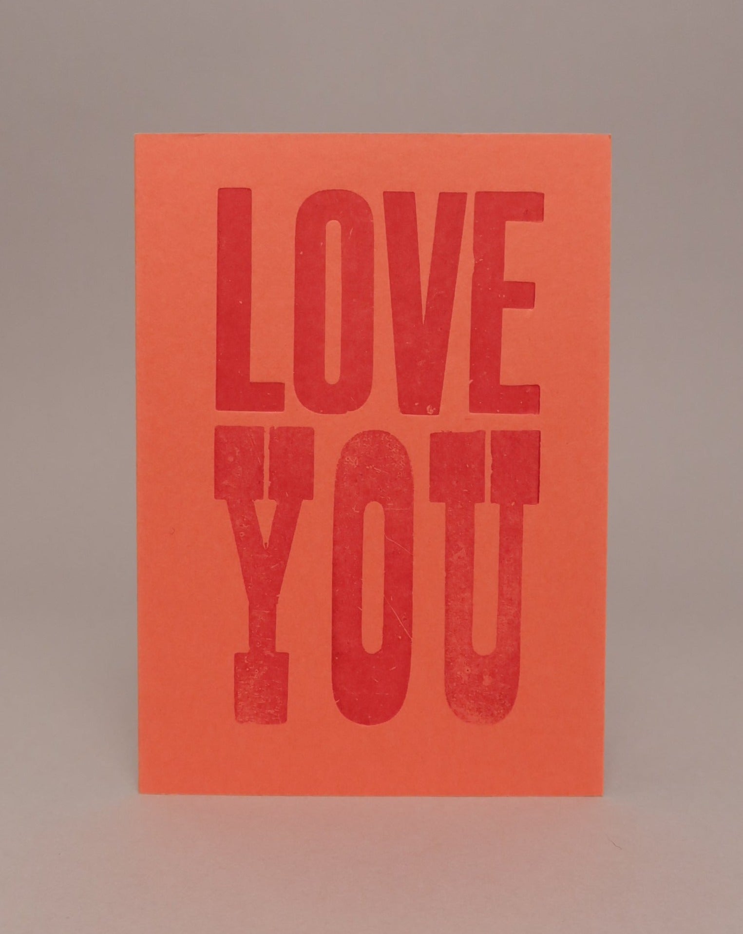 NICE & GRAPHIC Love You Card - Classic Colour Red