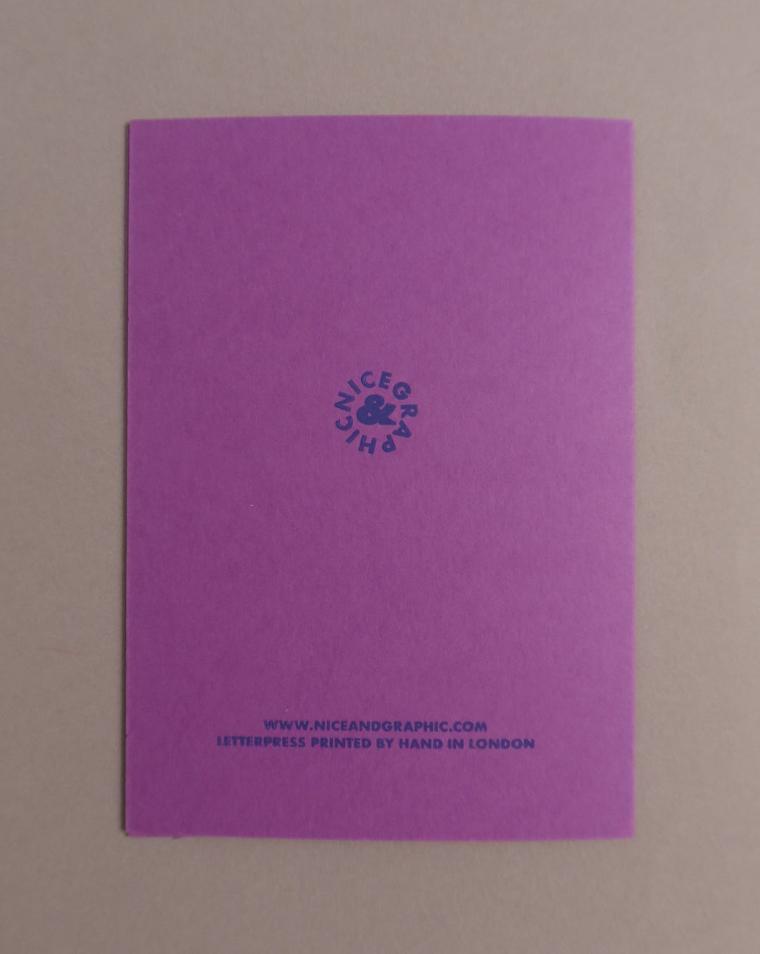 NICE & GRAPHIC Thanks Card - Classic Colour Purple