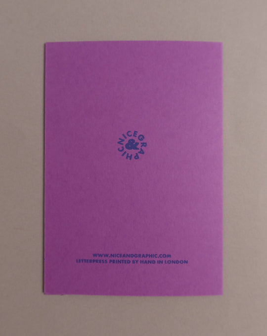 NICE & GRAPHIC Thanks Card - Classic Colour Purple