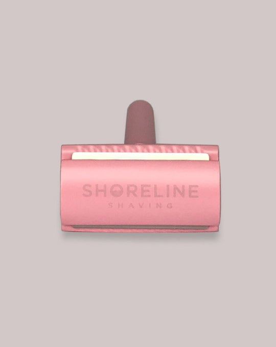 SHORELINE SHAVING SAFETY RAZOR Reusable Safety Razor - Pastel Pink Sustainable and Reusable Safety Razor | Pastel Pink | 3133
