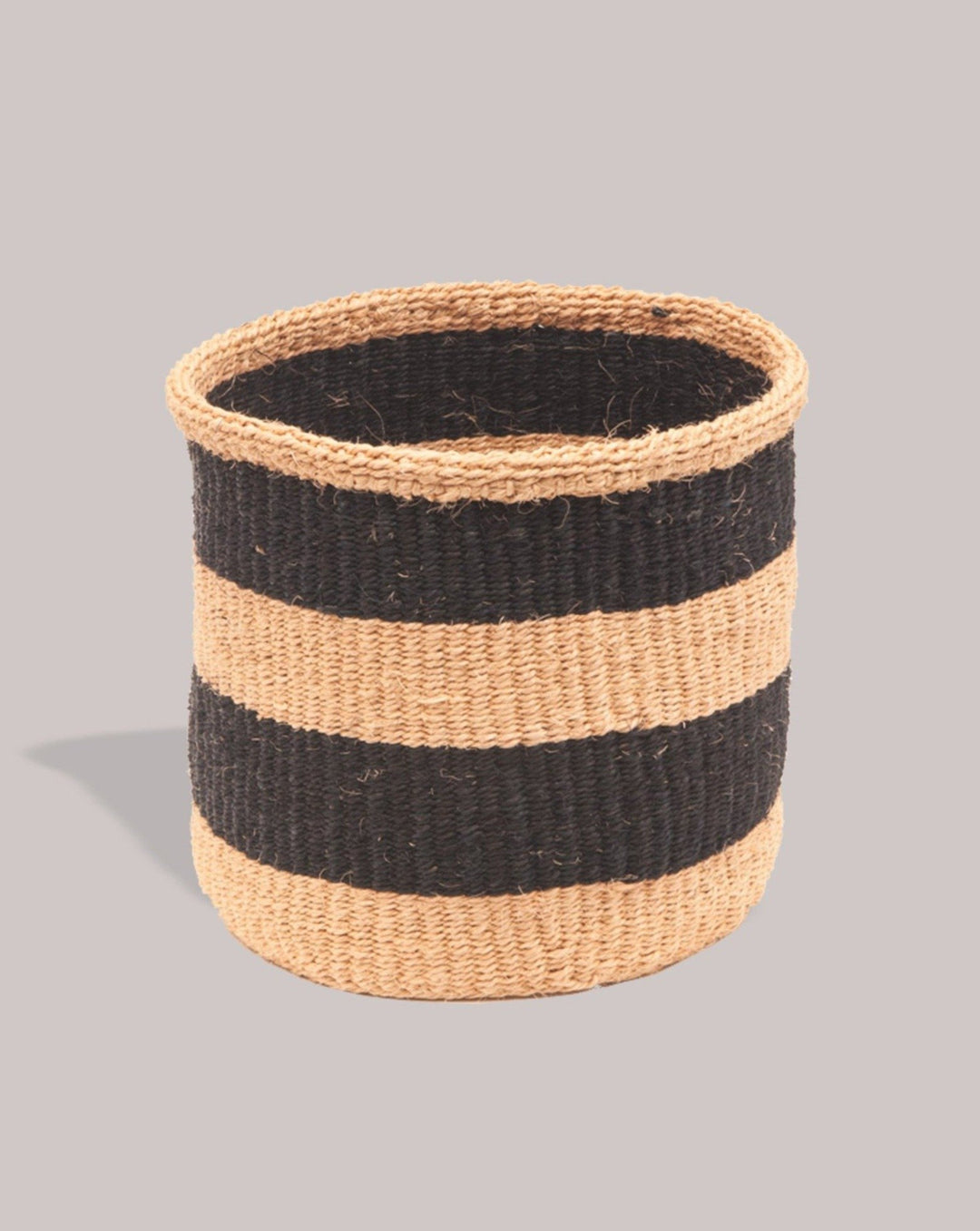 THE BASKET ROOM STORAGE BASKET Mchoro Storage basket, Large - Charcoal + Sand Sustainable Home Baskets | Mchoro Charcoal & Sand | 3133