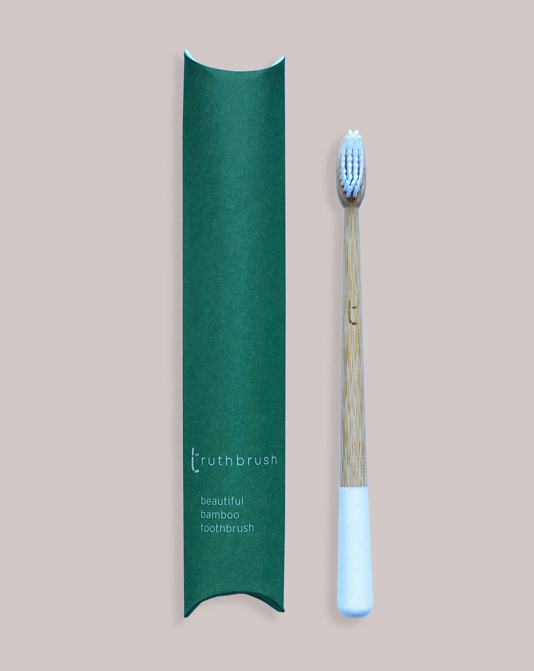 TRUTHBRUSH TOOTHBRUSH Toothbrush, Medium - Cloud White Biodegradable Bamboo Toothbrush | Cloud White | 3133