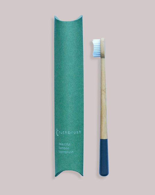 TRUTHBRUSH TOOTHBRUSH Toothbrush, Medium - Storm Grey Sustainable Bamboo Toothbrush | Medium | Storm Grey | 3133