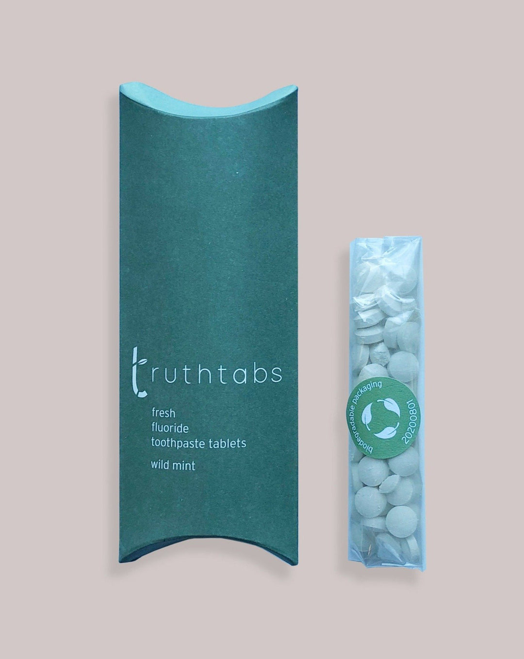 TRUTHBRUSH TOOTHPASTE Truthtabs Toothpaste Tablets - Wild Mint Flavour. Truthtabs Toothpaste Tablets | Wild Mint Flavour | 3133