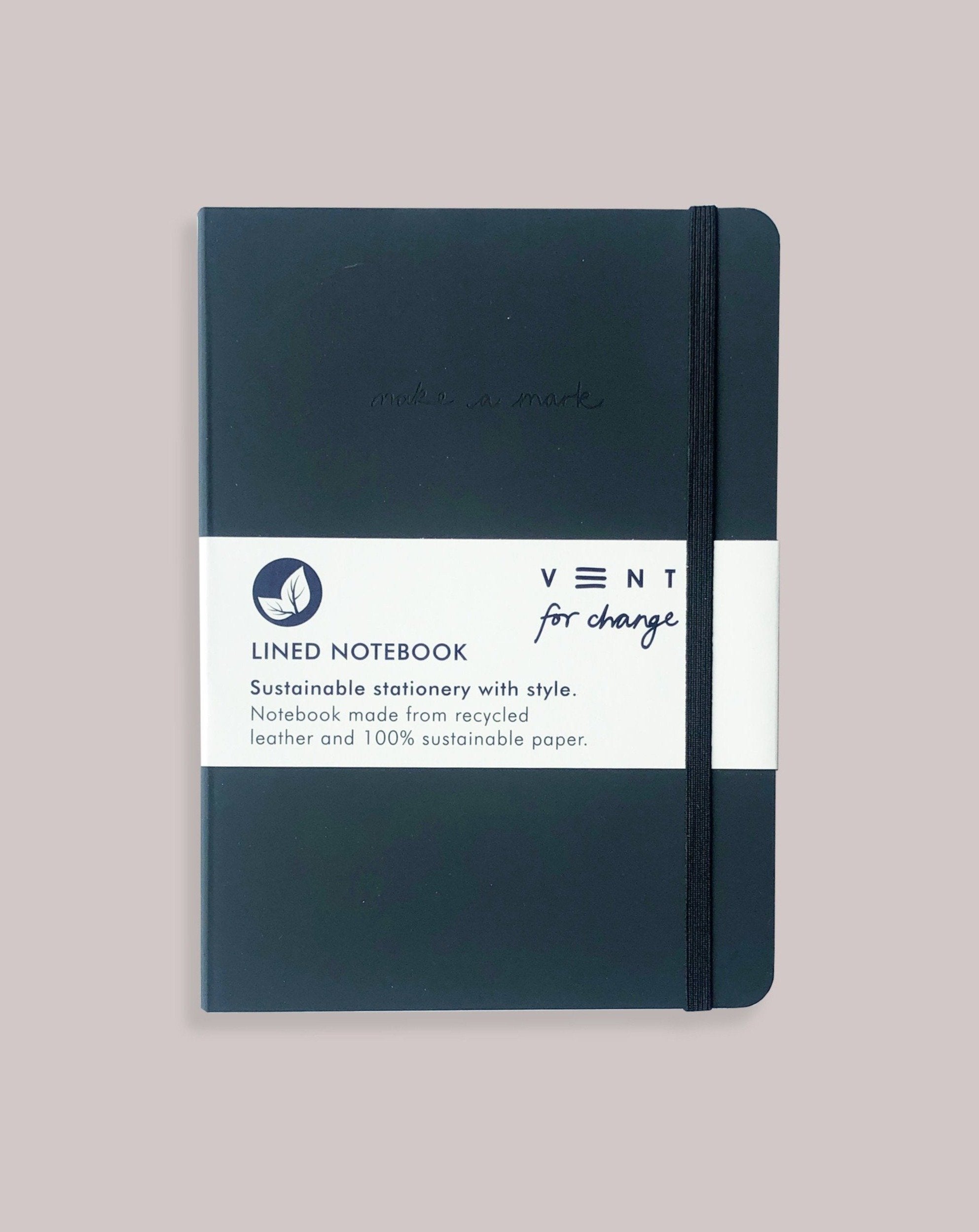 VENT FOR CHANGE NOTEBOOK 'Make A Mark' A5 Lined Notebook – Black