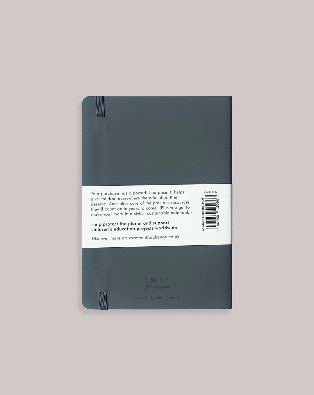 VENT FOR CHANGE NOTEBOOK 'Make a Mark' A5 Lined Notebook – Grey