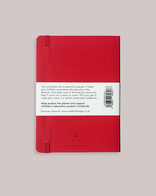VENT FOR CHANGE NOTEBOOK 'Make a Mark' A5 Lined Notebook – Red